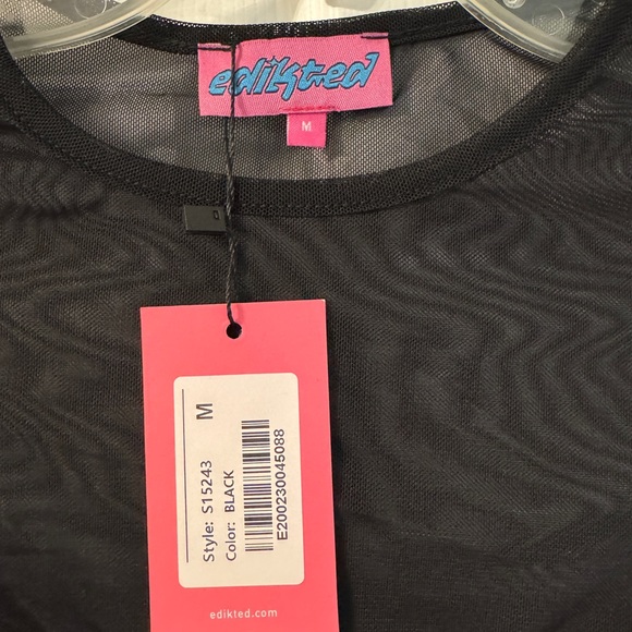 NWT Edikted Sheer Top - Picture 4 of 4